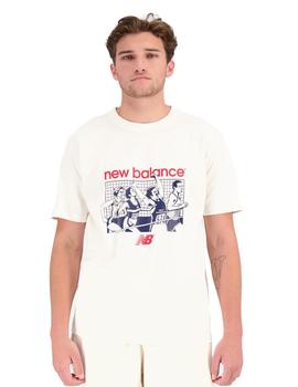 Camiseta New Balance Remastered Graphic Hombre Blanco