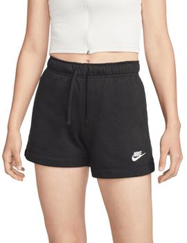  Pantalón Corto Nike Sportswear Club Fleece Mujer Negro