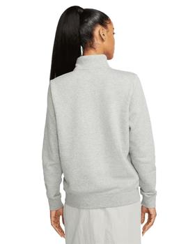 Sudadera Sin Capucha Nike Club Fleece Mujer Gris