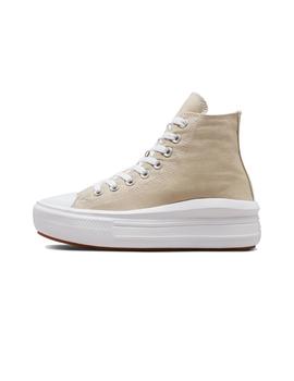 Zapatillas Converse All Star Move High Top Mujer Beige