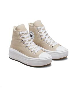 Zapatillas Converse All Star Move High Top Mujer Beige