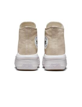Zapatillas Converse All Star Move High Top Mujer Beige