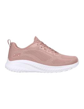 Zapatillas Skechers Bobs Squad Chaos Mujer Rosa