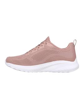 Zapatillas Skechers Bobs Squad Chaos Mujer Rosa