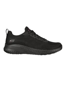 Zapatillas Skechers Bobs Squad Chaos Mujer Negro