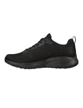 Zapatillas Skechers Bobs Squad Chaos Mujer Negro