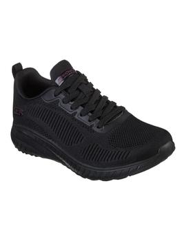 Zapatillas Skechers Bobs Squad Chaos Mujer Negro