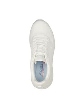 Zapatillas Skechers Bobs Squad Chaos Mujer Blanco