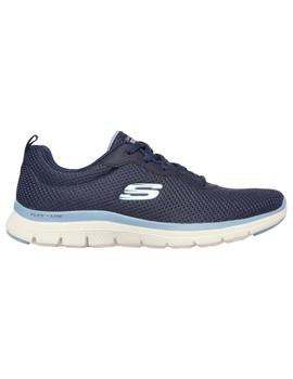 Zapatillas SKechers Flex Appeal 4.0-Brilliant Mujer Azul