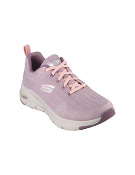 Zapatillas Skechers Arch Fit Comfly Wave Mujer Rosa