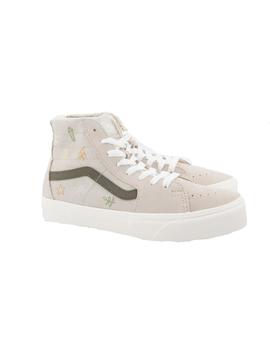 Zapatillas Vans Sk8 Hi Mujer Beige