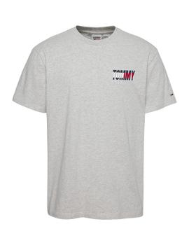 Camiseta Tommy Essential Corp Hombre Gris