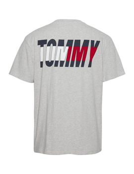 Camiseta Tommy Essential Corp Hombre Gris