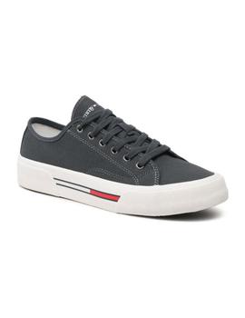 Zapatillas Tommy Jeans Lace Up Hombre Gris