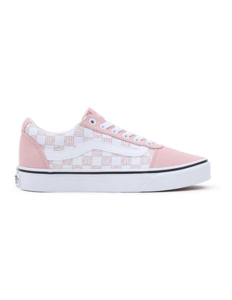 Bocadillo Delicioso Robusto Zapatillas Vans Ward Logo Check Mujer Rosa