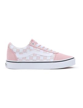  Zapatillas Vans Ward Logo Check Mujer Rosa