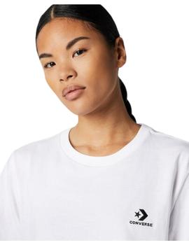 Camiseta Converse Go-To Embroidered Star Unisex Blanco