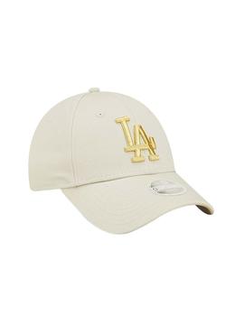 Gorra New Era  Metallic  Logo 9Forty Unisex Beige