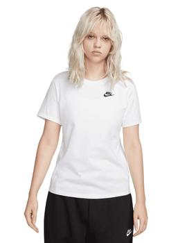 Camiseta Nike NSW Club Mujer Blanco