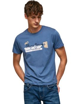 Camiseta Pepe Jeans Rafa Hombre Azul