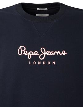 Sudadera Sin Capucha Pepe Jeans Edward Hombre Azul Marino