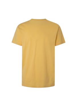 Camiseta Manga Corta Pepe Jeans Eggo Hombre Amarillo