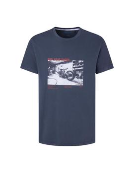 Camiseta Pepe Jeans Rahmon Hombre Azul