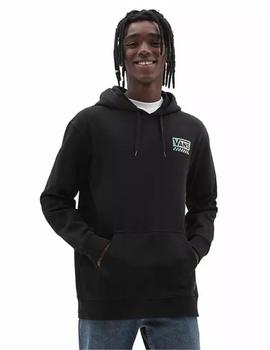 Sudadera Capucha Vans Global Stack PO-B Hombre Negro