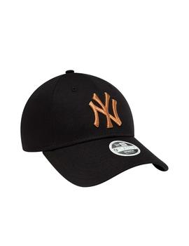 Gorra New Era New York Yankees Mujer Negro