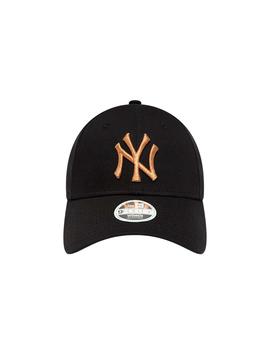 Gorra New Era New York Yankees Mujer Negro