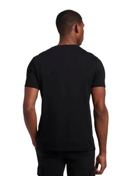 Camiseta Lyle y Scott Plain Hombre Negro