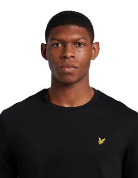 Camiseta Lyle y Scott Plain Hombre Negro