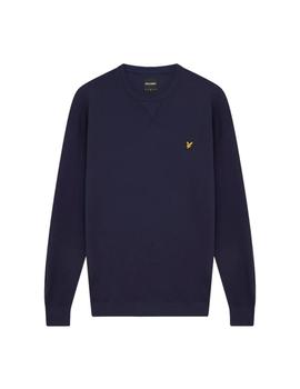 Sudadera Lyle y Scott Crew Neck Hombre Marino