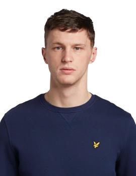 Sudadera Lyle y Scott Crew Neck Hombre Marino