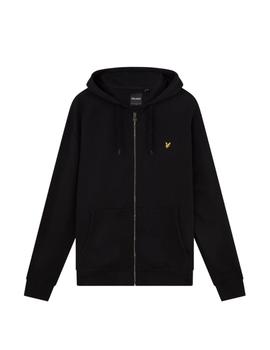 Chaqueta Con Capucha Lyle Y Scott  Zip Through Hombre Negro