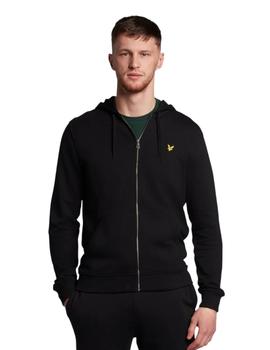 Chaqueta Con Capucha Lyle Y Scott  Zip Through Hombre Negro