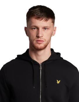 Chaqueta Con Capucha Lyle Y Scott  Zip Through Hombre Negro
