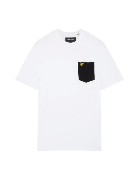 Camiseta Lyle Y Scott Contrast Pocket Hombre Bicolor