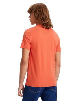 Camiseta Levis Logo Pequeño Hombre Naranja
