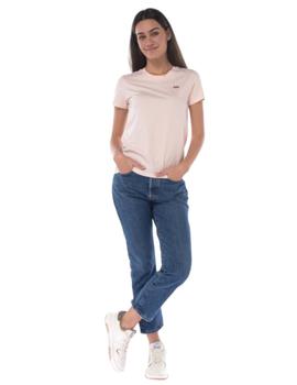 Camiseta Levis Logo Pequeño Mujer Rosa