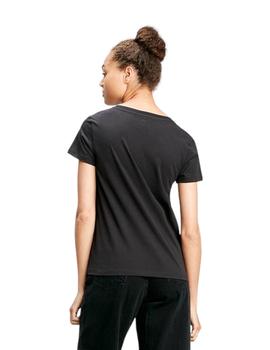 Camiseta Levis Perfect Vneck Mujer Negra