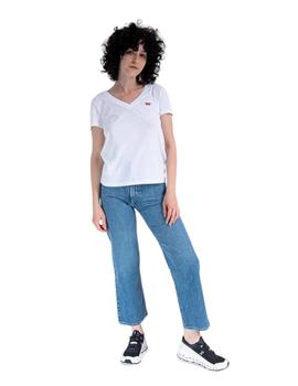 Camiseta Levis Perfect Vneck Mujer Blanco