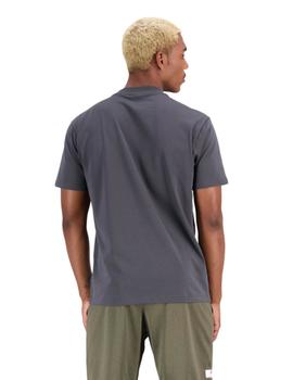  Camiseta New Balance Hoops Hombre Gris