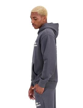 Sudadera New Balance Hoops Hombre Gris