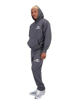 Sudadera New Balance Hoops Hombre Gris