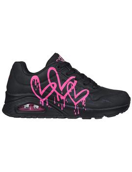 Zapatillas Skechers Uno Mujer Negro