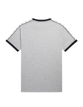 Camiseta  Fred Perry Ringer Hombre Gris