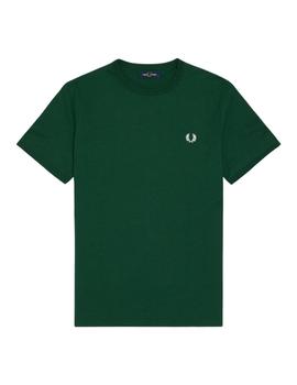 Camiseta  Fred Perry Ringer Hombre Verde