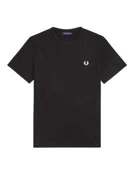 Camiseta  Fred Perry Ringer Hombre Negro