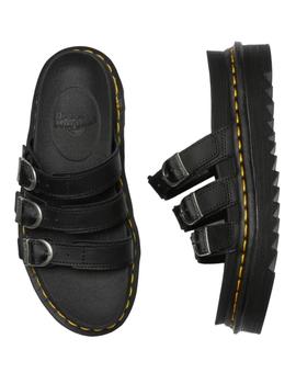 Sandalias Dr Martens Blaire Slide Mujer Negro